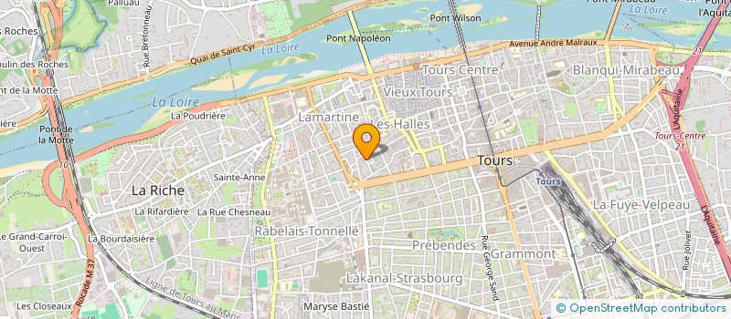 localisation de l'entreprise PBF  TOURS