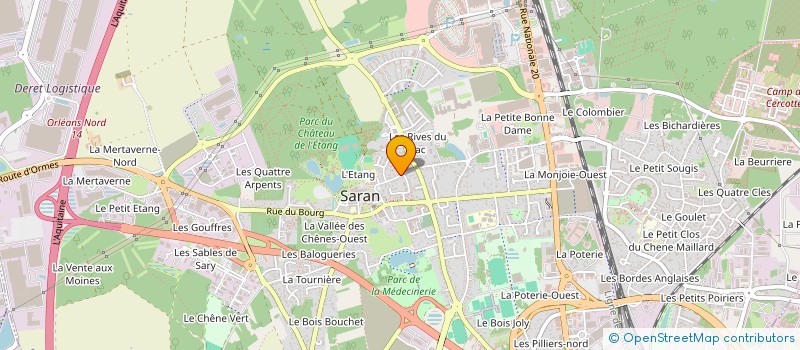 localisation de l'entreprise PBG à SARAN