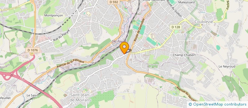 localisation de l'entreprise PBG  MOIRANS