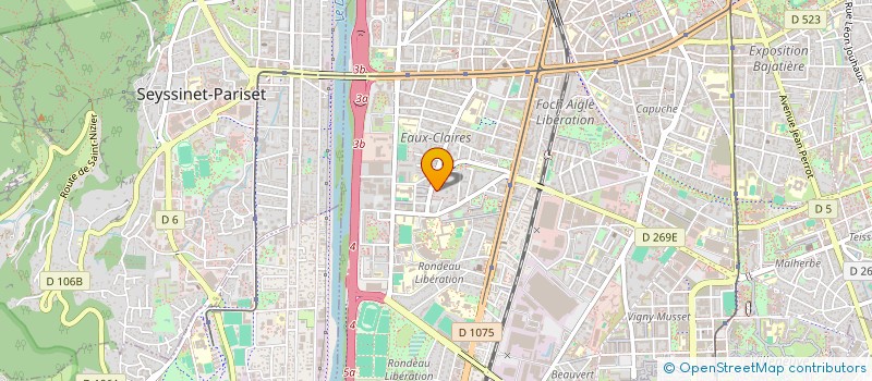 localisation de l'entreprise PBG PRODUCTION à GRENOBLE