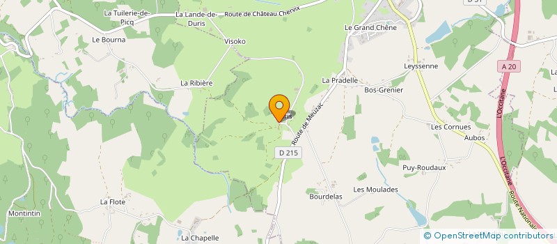 localisation de l'entreprise PBH  MAGNAC-BOURG