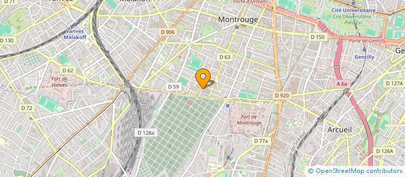 localisation de l'entreprise PBH AUDIT à MONTROUGE