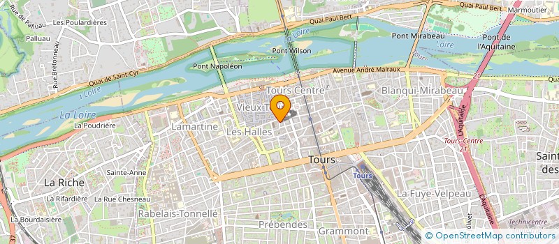 localisation de l'entreprise PBI  TOURS