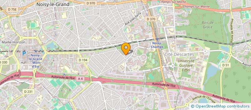 localisation de l'entreprise PBI à NOISY-LE-GRAND