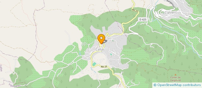 localisation de l'entreprise PBJFG  CALLAS