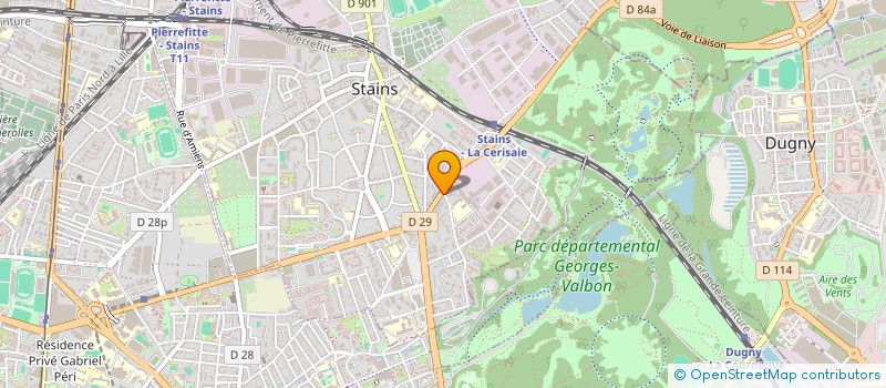 localisation de l'entreprise PBK à STAINS