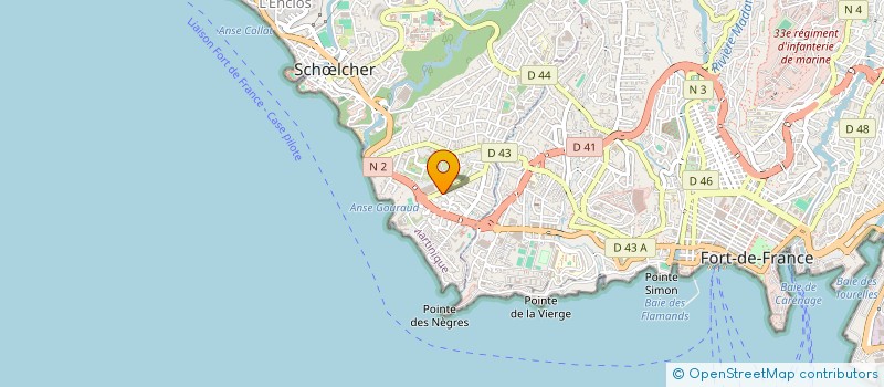 localisation de l'entreprise PBK à SCHOELCHER