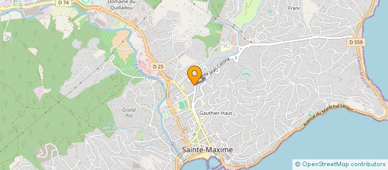 localisation de l'entreprise PBL 6167 à SAINTE-MAXIME