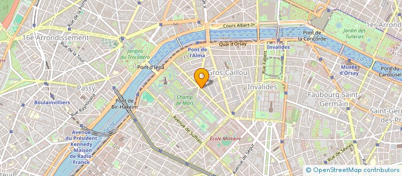 localisation de l'entreprise PBL CAMOU  PARIS