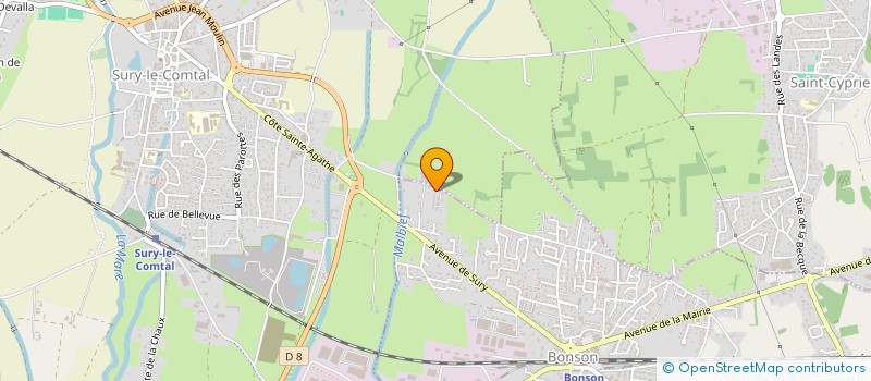 localisation de l'entreprise PBLE IMMOBILIER  BONSON