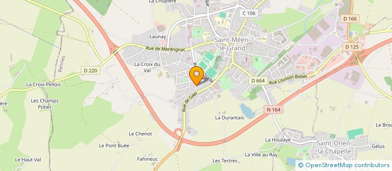 localisation de l'entreprise PBLOC  SAINT-MEEN-LE-GRAND