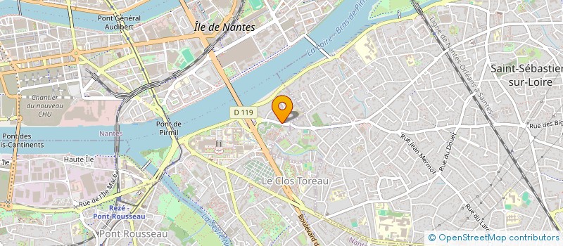 localisation de l'entreprise PBLR.  NANTES