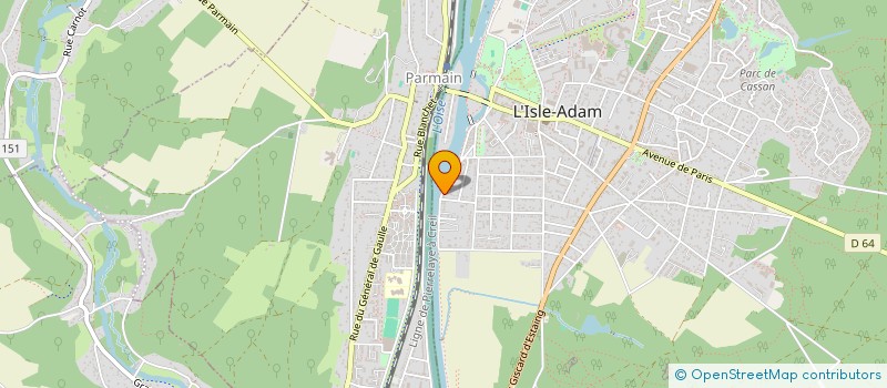 localisation de l'entreprise PBM CONSEIL  L'ISLE-ADAM