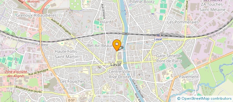 localisation de l'entreprise PBM COURTAGE à LAVAL