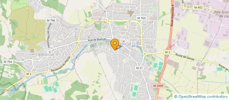 localisation de l'entreprise PBM EXPRESSION  CEBAZAT