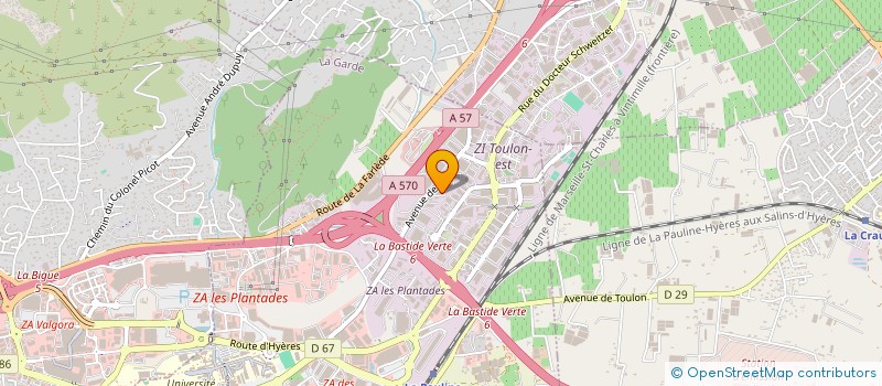 localisation de l'entreprise PBM PEINTURE BATIMENT MEDITERRANEE  SOLLIES-VILLE