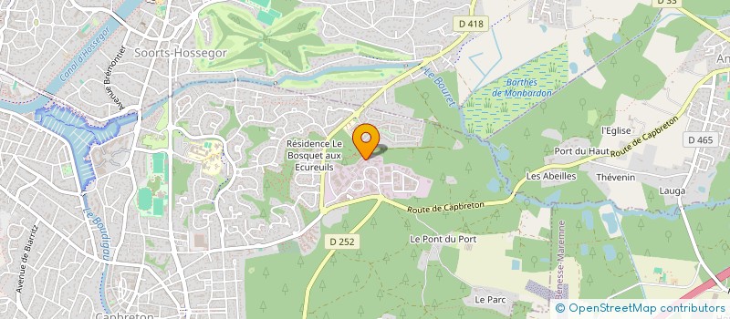 localisation de l'entreprise PBM PLOMBERIE  LABENNE