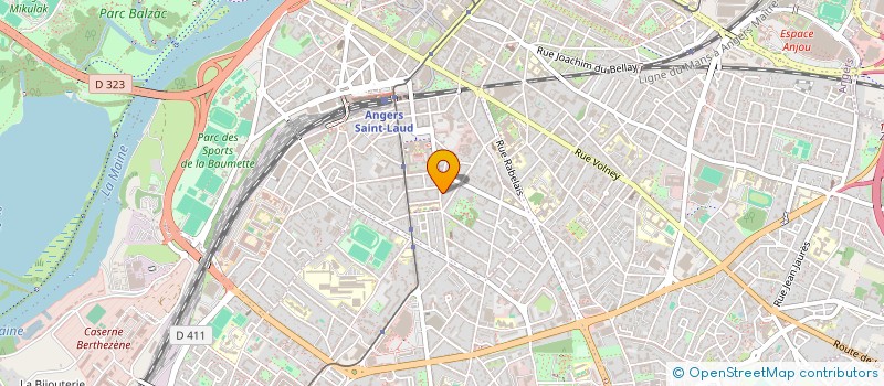 localisation de l'entreprise PBM PRODUCTION à ANGERS