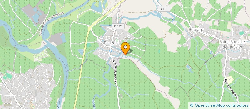 localisation de l'entreprise PBMA  POUZOLS