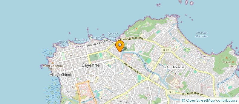 localisation de l'entreprise PBMA RESSOURCES à CAYENNE