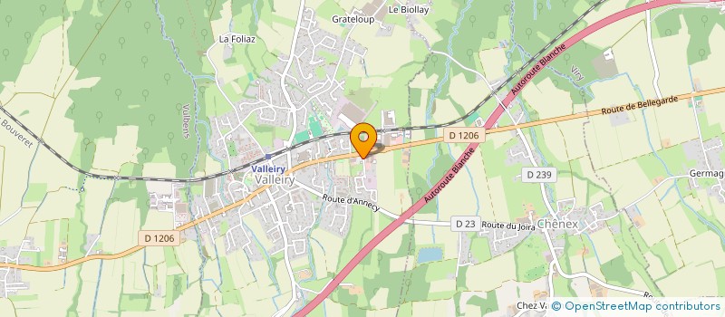 localisation de l'entreprise PBMAG  VALLEIRY