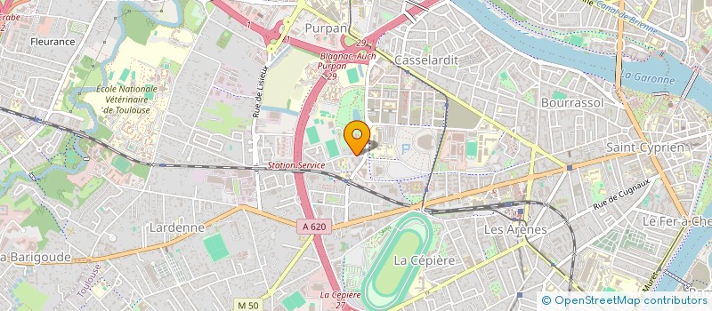 localisation de l'entreprise PBMS à TOULOUSE