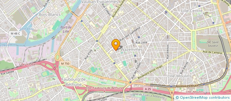 localisation de l'entreprise PBN GESTION à LILLE