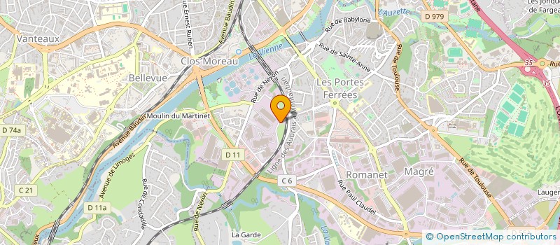 localisation de l'entreprise PBNCD à LIMOGES
