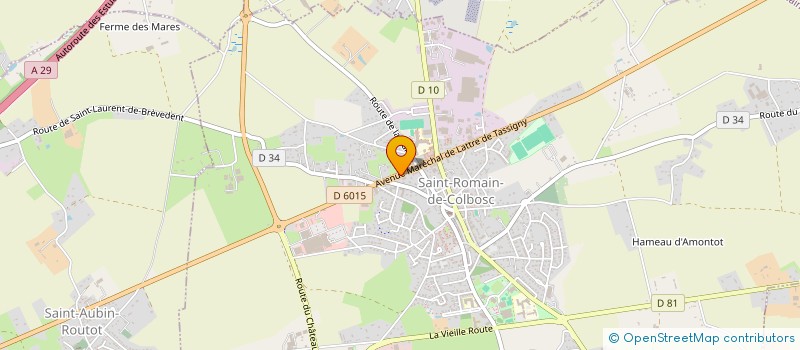 localisation de l'entreprise PBND SAINT ROMAIN à SAINT-ROMAIN-DE-COLBOSC
