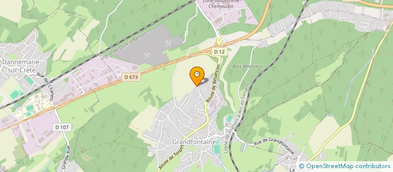 localisation de l'entreprise PBNJ  GRANDFONTAINE