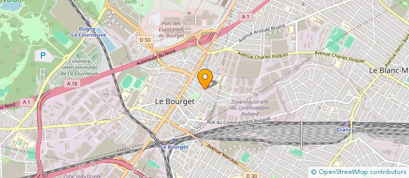 localisation de l'entreprise PBP à LE BOURGET