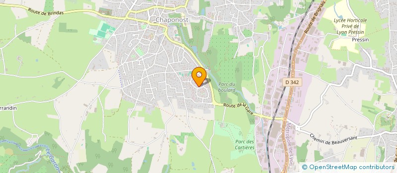 localisation de l'entreprise PBP  CHAPONOST