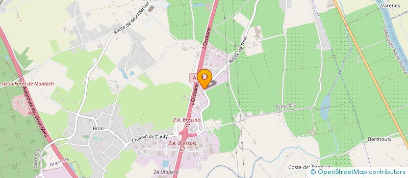 localisation de l'entreprise PBP PROTECTION BIENS ET PERSONNES  BRESSOLS