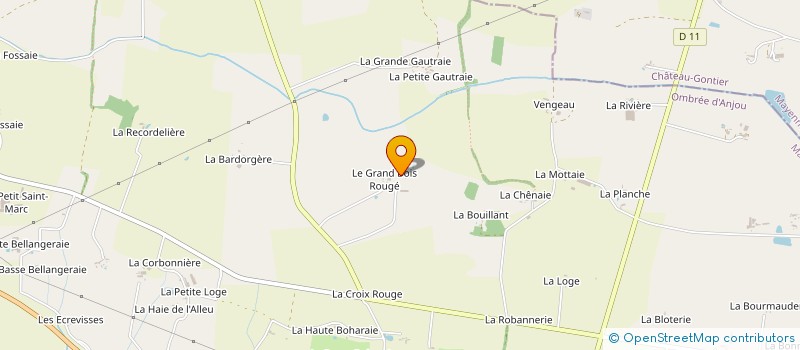 localisation de l'entreprise PBR  OMBREE D'ANJOU