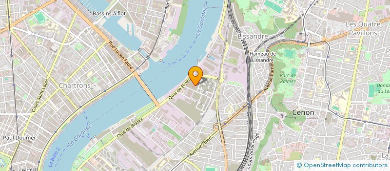 localisation de l'entreprise PBR  BORDEAUX