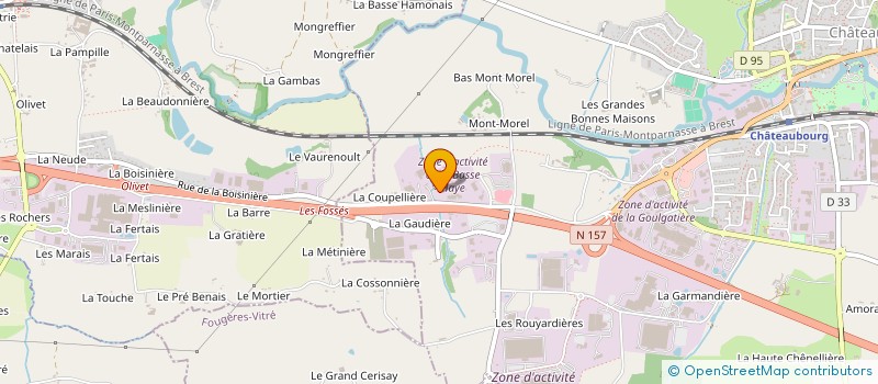 localisation de l'entreprise PBR  CHATEAUBOURG