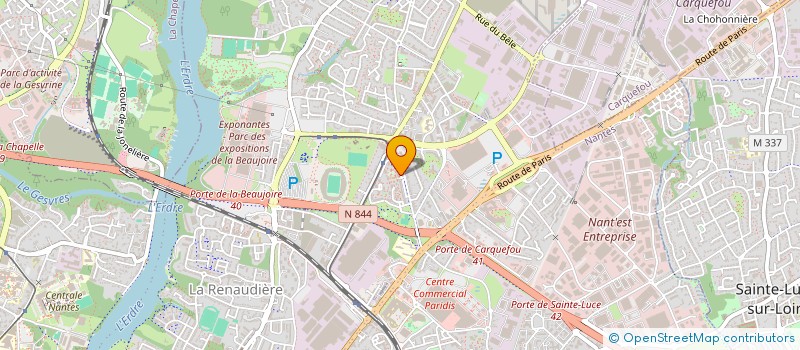 localisation de l'entreprise PBS à NANTES