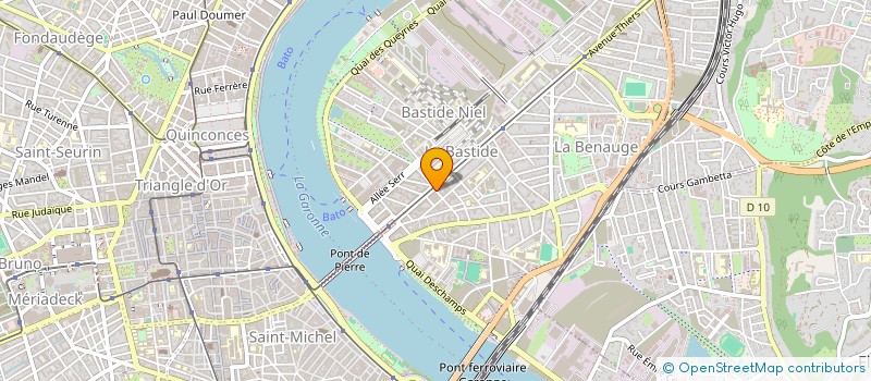 localisation de l'entreprise PBS CONSEIL à BORDEAUX