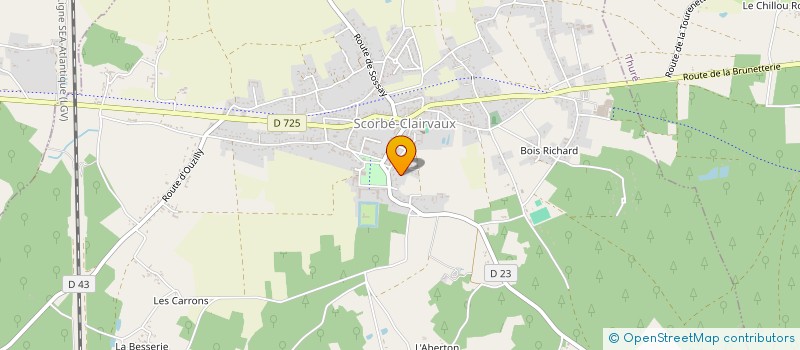 localisation de l'entreprise PBS - METAL  SCORBE-CLAIRVAUX