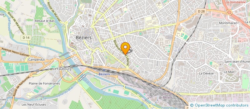 localisation de l'entreprise PBS SERVICES  BEZIERS