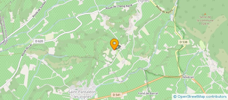 localisation de l'entreprise PBSA  ROUSSET-LES-VIGNES