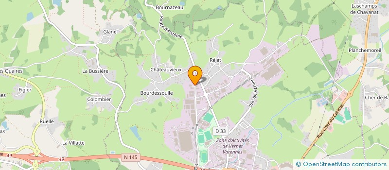 localisation de l'entreprise PBSM à GUERET
