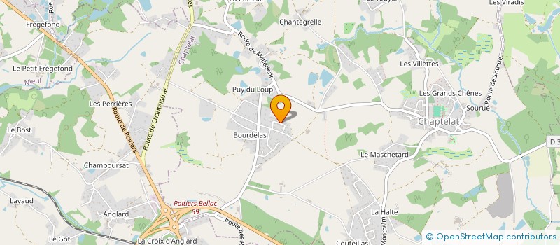 localisation de l'entreprise PBT CARS à CHAPTELAT