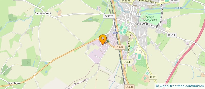 localisation de l'entreprise PBTP à SEES