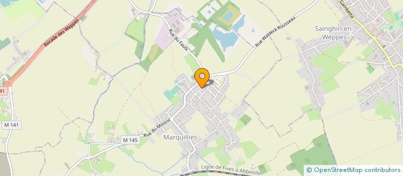 localisation de l'entreprise PBTP à MARQUILLIES