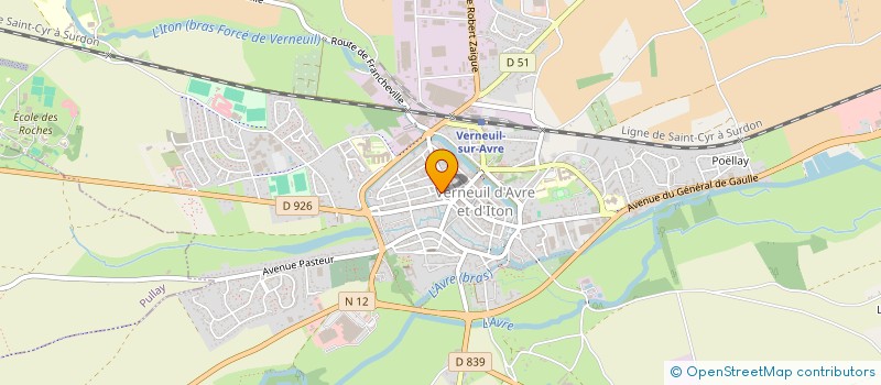 localisation de l'entreprise PBTV  VERNEUIL D'AVRE ET D'ITON