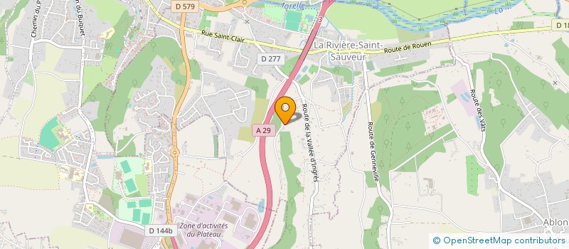 localisation de l'entreprise PBU  LA RIVIERE-SAINT-SAUVEUR