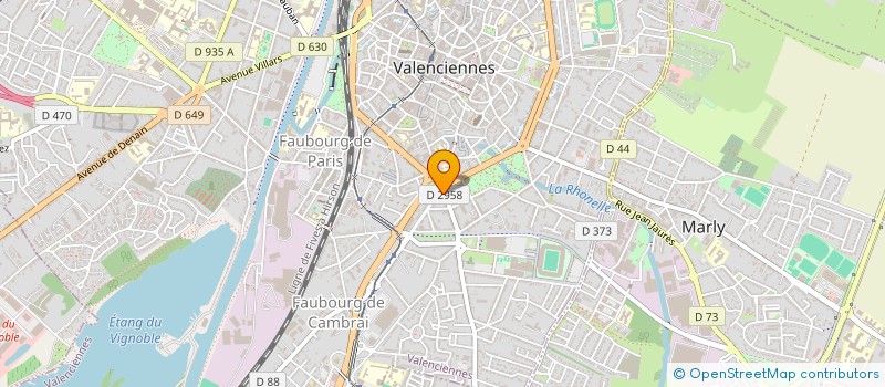 localisation de l'entreprise PBV à VALENCIENNES