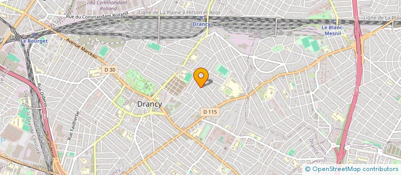 localisation de l'entreprise PBX ELEC à DRANCY