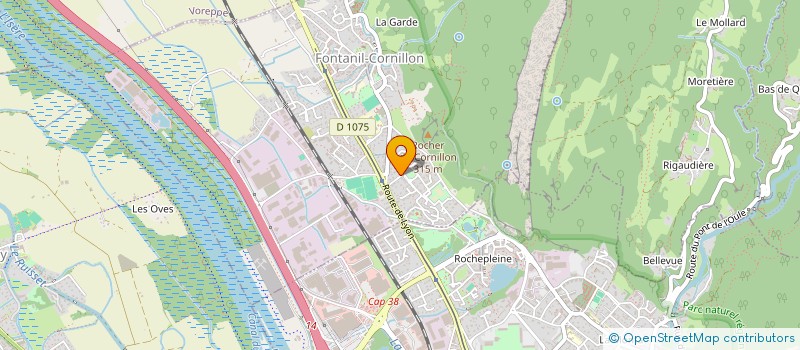 localisation de l'entreprise PC 38  SAINT-EGREVE